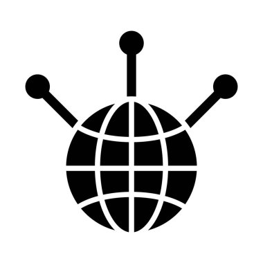 Kişisel ve Ticari Kullanım İçin Küreselleşme Vektörü Kabartma Simgesi