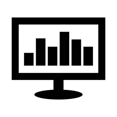Kişisel ve ticari kullanım için Web Trafik Vektörü Glyph Simgesi