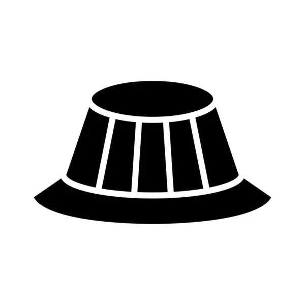 Hat Vector Glyph Icon Personal Commercial Use — 스톡 벡터