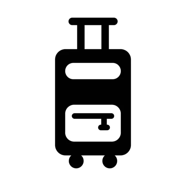 Koffer Vector Glyph Icon Für Den Persönlichen Und Gewerblichen Gebrauch — Stockvektor