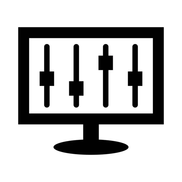Frequency Vector Glyph Icon Für Den Persönlichen Und Kommerziellen Gebrauch — Stockvektor