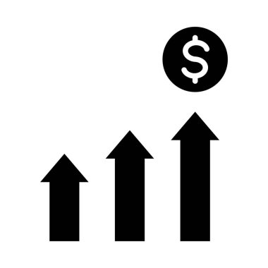Kişisel ve ticari kullanım için Kar Büyütme Vektörü Glyph Simgesi