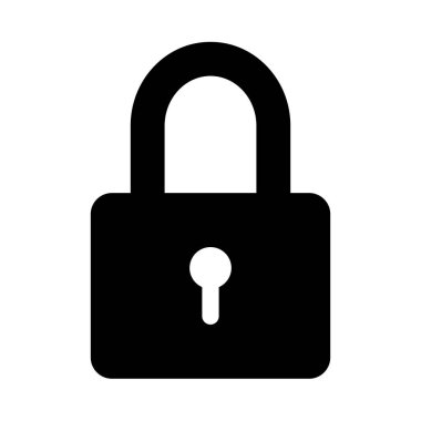 Kişisel ve Ticari Kullanım için Vektör Kabartma Simgesini Kilitle