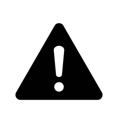 Kişisel ve Ticari Kullanım için Uyarı Vektörü Kabartma Simgesi