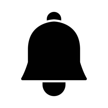 Kişisel ve ticari kullanım için Çan Vektörü Glyph Simgesi Bildirimi