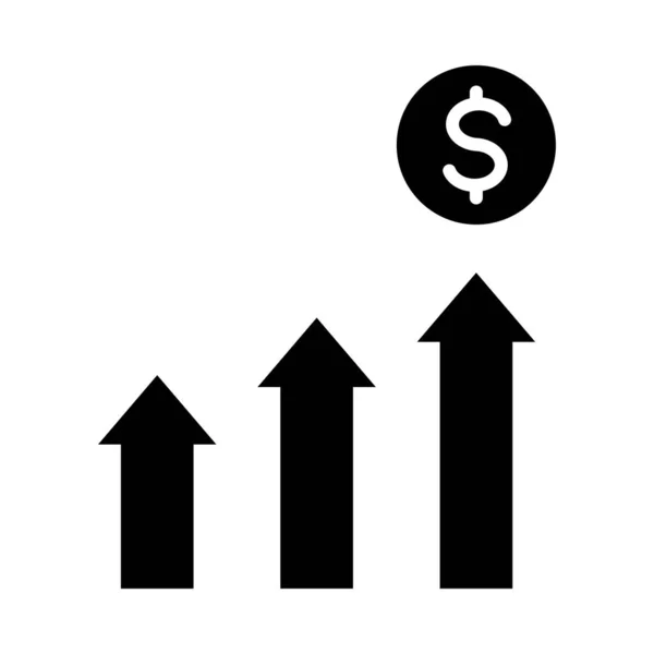 用于个人和商业用途的利润增长矢量图标 — 图库矢量图片