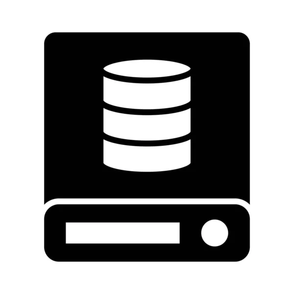Datanetwerk Vector Glyph Icon Voor Persoonlijk Commercieel Gebruik — Stockvector