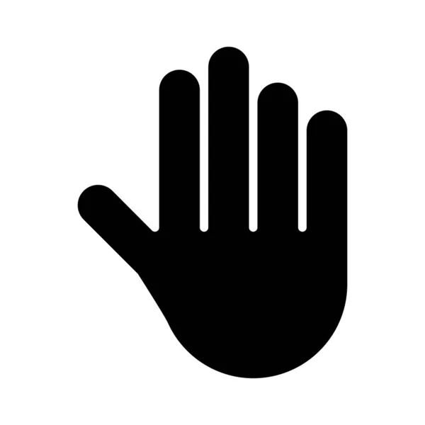 Hold Vector Glyph Icon Για Προσωπική Και Εμπορική Χρήση — Διανυσματικό Αρχείο