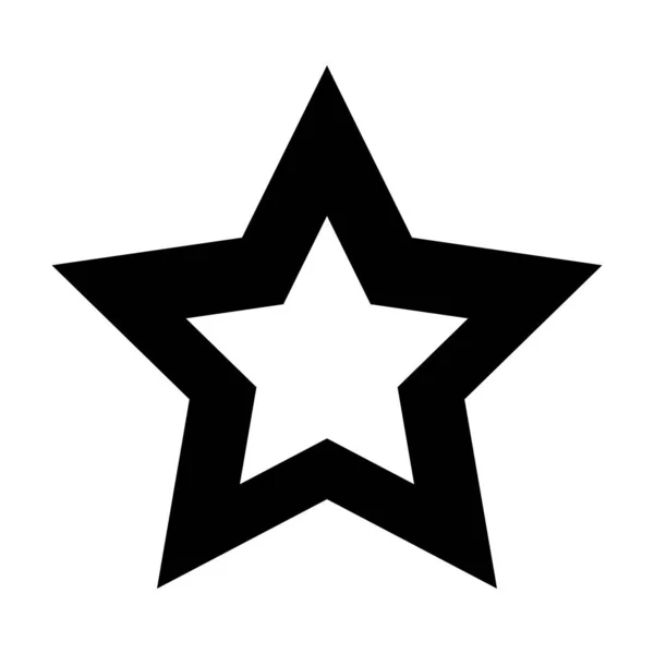 Εικονίδιο Glyph Star Vector Για Προσωπική Και Εμπορική Χρήση — Διανυσματικό Αρχείο