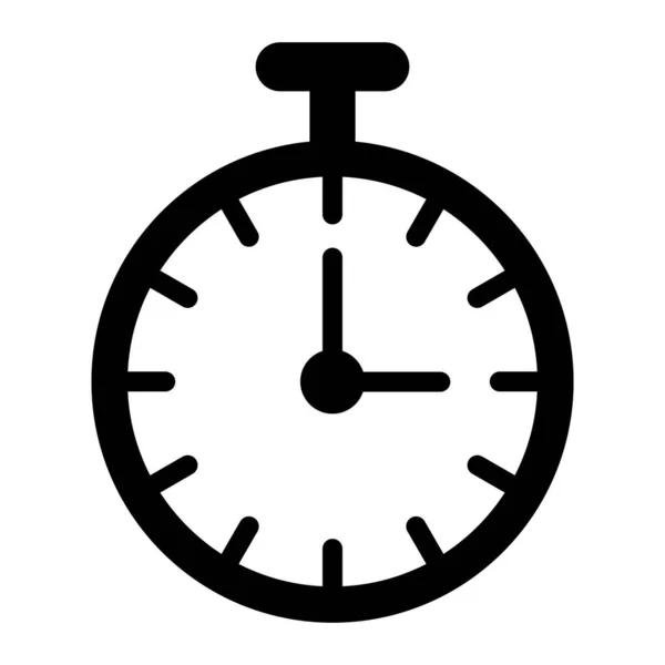 Reloj Bolsillo Vector Glyph Icono Para Uso Personal Comercial — Vector de stock