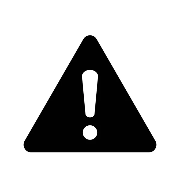 Warnung Vector Glyph Icon Für Den Persönlichen Und Kommerziellen Gebrauch — Stockvektor