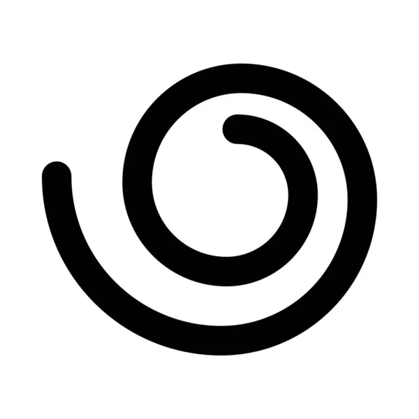 Ikona Wektora Spiralnego Glif Użytku Osobistego Komercyjnego — Wektor stockowy