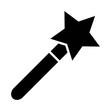 Kişisel ve ticari kullanım için Sihirli Asa Vektörü Kabartma Simgesi