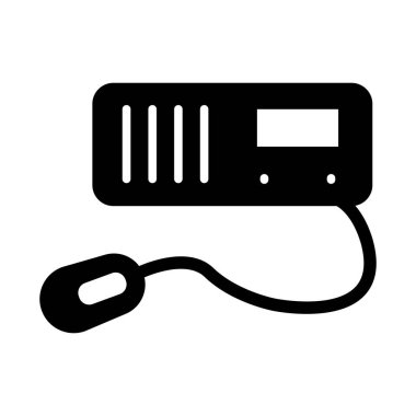 Kişisel ve ticari kullanım için Radyo Vektörü Glyph Simgesi