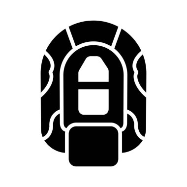 Kişisel ve ticari kullanım için sandal Vektörü Glyph Simgesi