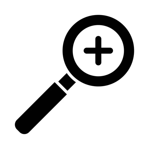 Vergrößern Vector Glyph Icon Für Den Persönlichen Und Kommerziellen Gebrauch — Stockvektor