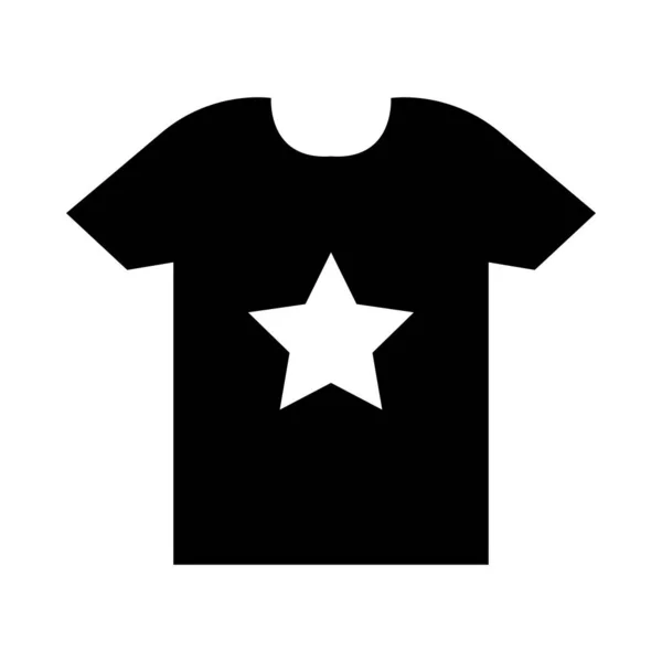Shirt Design Vector Glyph Ikon För Personligt Och Kommersiellt Bruk — Stock vektor