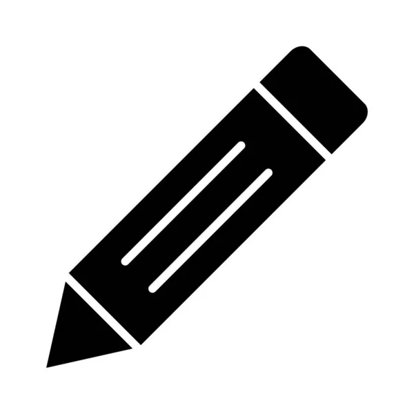 Ikona Wektora Ołówka Glyph Użytku Osobistego Komercyjnego — Wektor stockowy