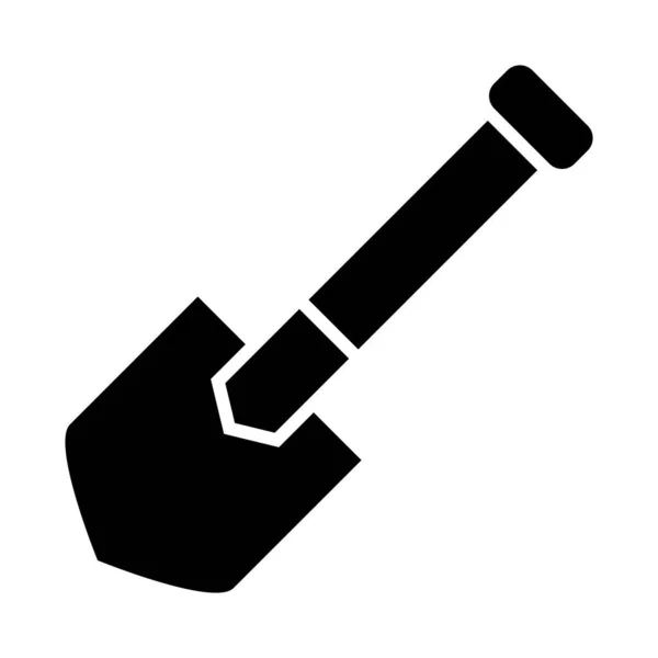 Φτυάρι Vector Glyph Icon Για Προσωπική Και Εμπορική Χρήση — Διανυσματικό Αρχείο