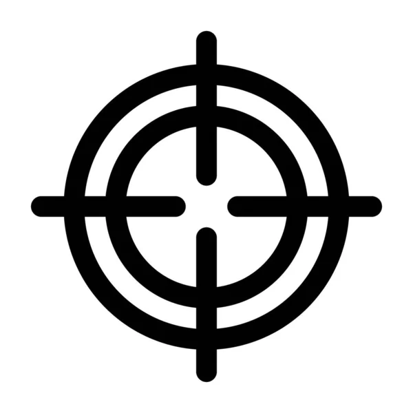 Icône Glyphe Vectoriel Cible Pour Usage Personnel Commercial — Image vectorielle