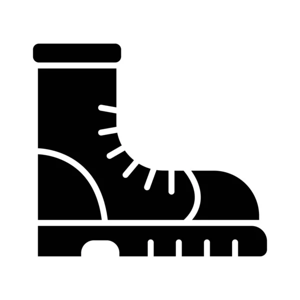 Boot Vector Glyph Icon Personal Commercial Use — Stock Vector