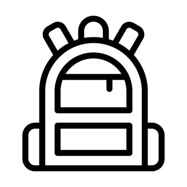 Kişisel ve ticari kullanım için Sırt Çantası Vector Kalın Çizgi Simgesi