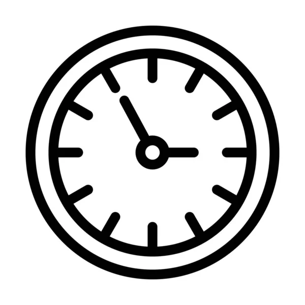Толстая Икона Часового Вектора Личного Коммерческого Использования — стоковый вектор