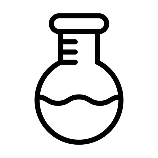 Ikona Wektora Flask Gruba Linia Użytku Osobistego Komercyjnego — Wektor stockowy