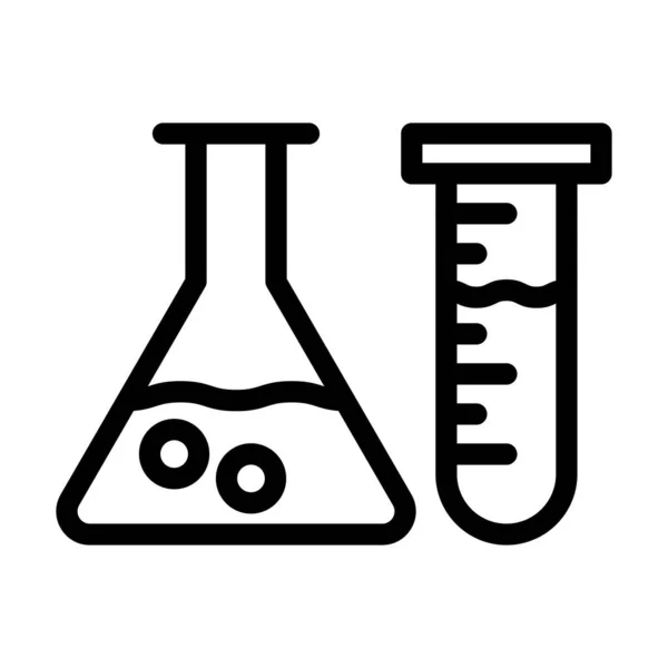 Chemistry Vector Thick Line Icon Personal Commercial Use — Stockový vektor