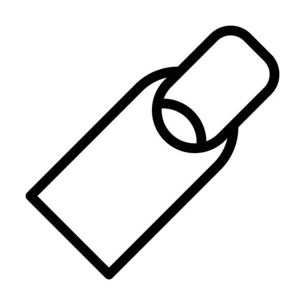 Nail Vector Thick Line Icon Für Den Persönlichen Und Kommerziellen — Stockvektor