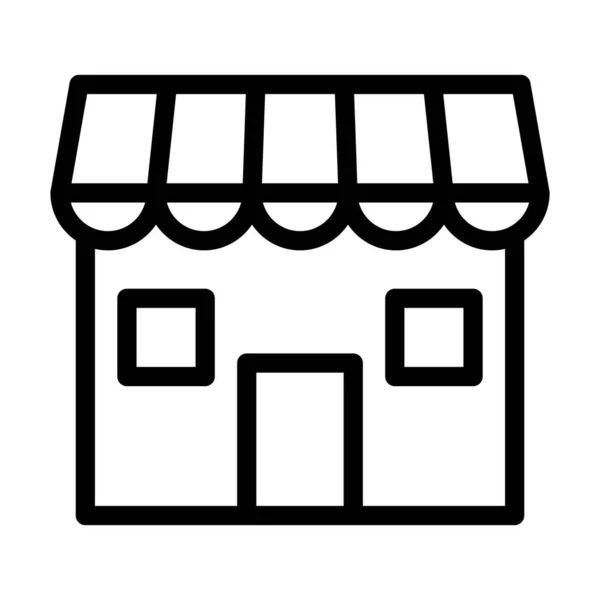 Shopping Vector Παχύ Εικονίδιο Γραμμής Για Προσωπική Και Εμπορική Χρήση — Διανυσματικό Αρχείο