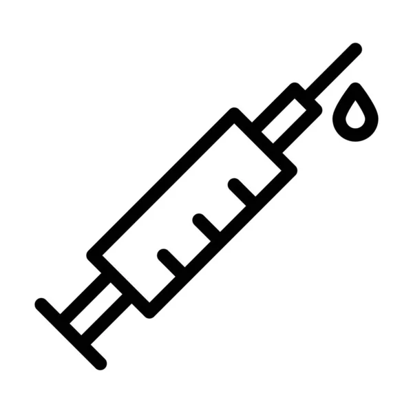 个人和商业用途的海洛因载体厚重线图标 — 图库矢量图片