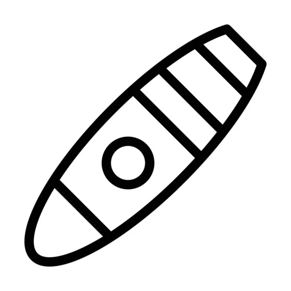 Icono Línea Gruesa Del Vector Del Cigarro Para Uso Personal — Archivo Imágenes Vectoriales