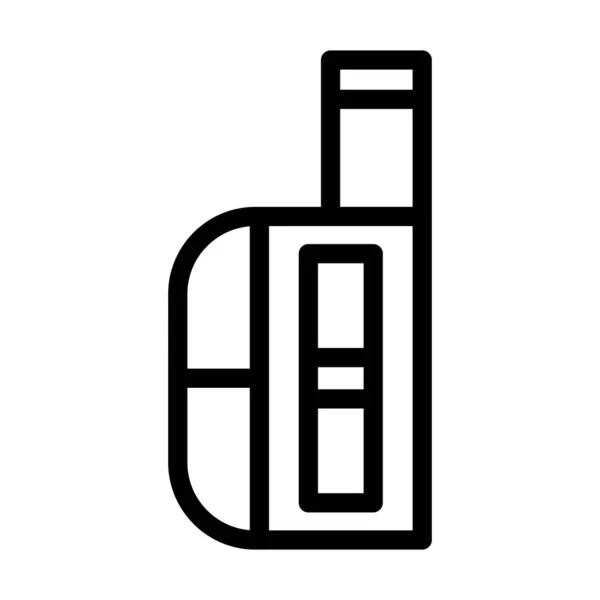 Vape Vector Thick Line Icon Für Den Persönlichen Und Kommerziellen — Stockvektor