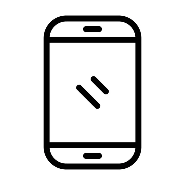 Піктограма Мобільного Телефону Векторна Товста Лінія Особистого Комерційного Використання — стоковий вектор