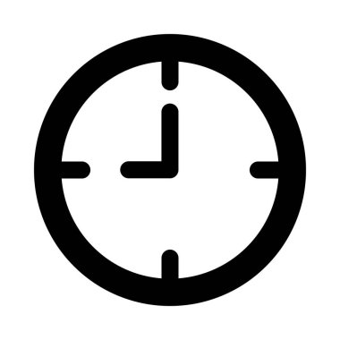 Kişisel ve ticari kullanım için Saat Vektörü Kabartma Simgesi