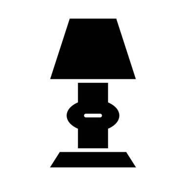 Kişisel ve ticari kullanım için masa lambası vektörü kabartma simgesi