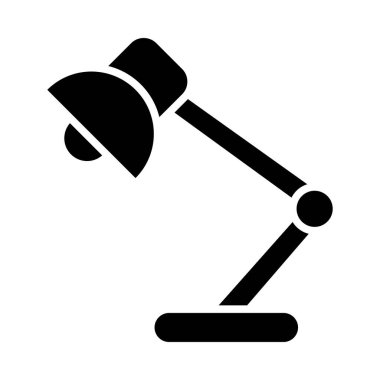 Kişisel ve Ticari Kullanım İçin Lamba Vektörü Glyph Simgesi