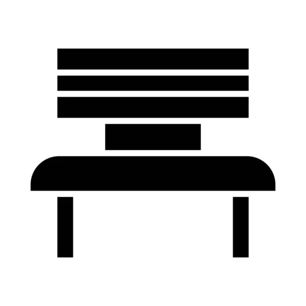 Bench Vector Glyph Icon Für Den Persönlichen Und Kommerziellen Gebrauch — Stockvektor