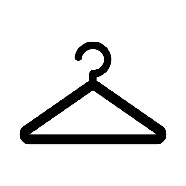 Tyg Hanger Vector Glyph Ikon För Personligt Och Kommersiellt Bruk — Stock vektor