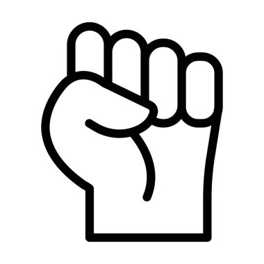 Kişisel ve ticari kullanım için Kalın Çizgi Simgesini Protesto Et