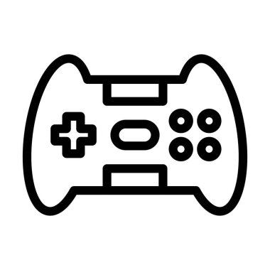 Kişisel ve ticari kullanım için Oyun Vektörü Kalın Çizgi Simgesi