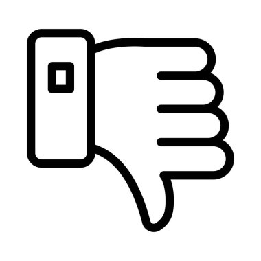 Kişisel ve Ticari Kullanım İçin Vektör Kalın Çizgi Simgesinden Hoşlanmayan