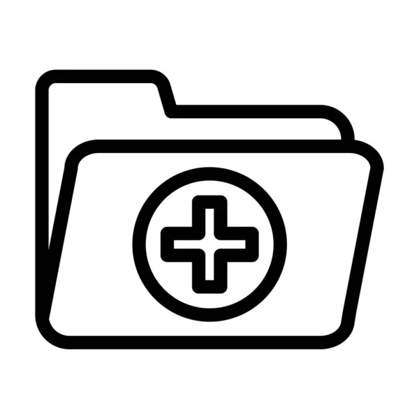 Icono Línea Gruesa Vectores Médicos Para Uso Personal Comercial — Archivo Imágenes Vectoriales