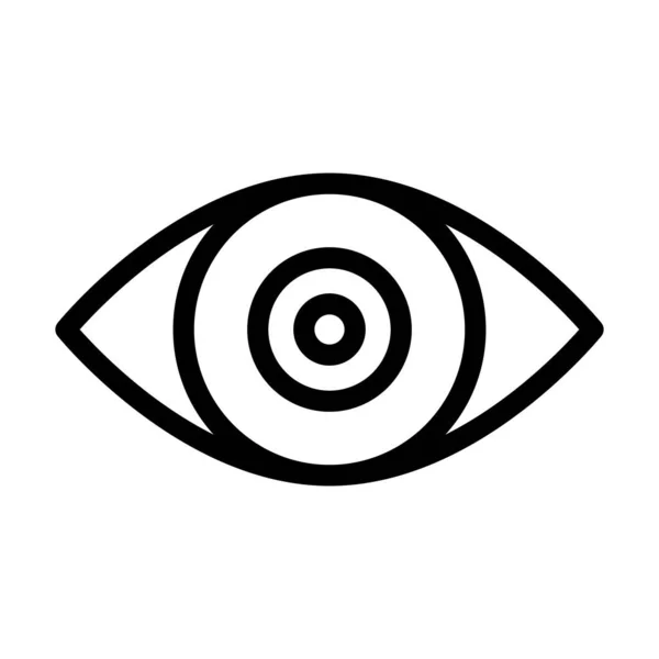 Eye Vector Παχύ Εικονίδιο Γραμμής Για Προσωπική Και Εμπορική Χρήση — Διανυσματικό Αρχείο
