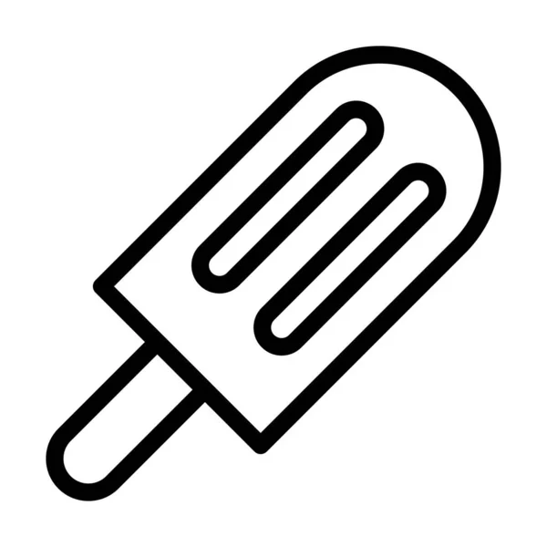 Ikon Garis Tebal Vektor Lolly Untuk Penggunaan Pribadi Dan Komersial - Stok Vektor