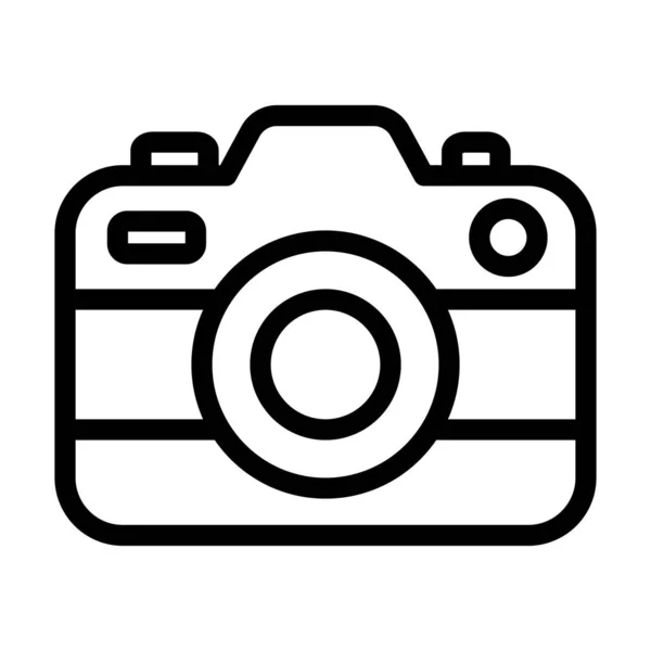 Символ Толстой Линии Камеры Личного Коммерческого Использования — стоковый вектор