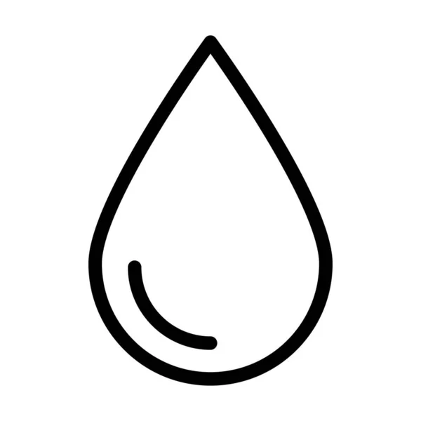 Water Vector Thick Line Icon Für Den Persönlichen Und Kommerziellen — Stockvektor