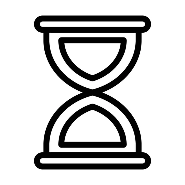Hourglass Διάνυσμα Παχιά Γραμμή Εικονίδιο Για Προσωπική Και Εμπορική Χρήση — Διανυσματικό Αρχείο