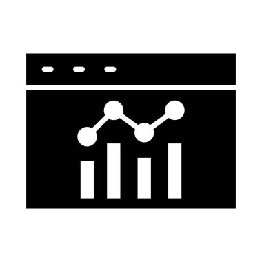 Kişisel ve ticari kullanım için Veri Raporu Vektör Kabartma Simgesi